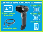 Zebra DS4308 High Performance 2D/1D/QR Barcode Scanner W/ Usb Cable!. Fixed Price $69.99.