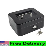 Compact Safe For Bills & Coins - Key Lock Box With Durable Steel Construction. Fixed Price $29.97.