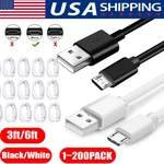 3/6FT Micro Usb Fast Charging Cable Cord For Samsung Android Phone Charger Lot. Fixed Price $164.99.