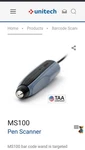 Unitech MS100-4G Usb Handheld Pen / Wand Barcode Scanner (new In Box). Fixed Price $35.00.