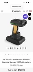 Inateck 1D 2D Industrial Barcode Scanner Bluetooth Wireless IP67 Qr BCST-75. Fixed Price $95.00.