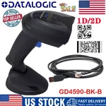 Datalogic 1D/2D Barcode Scanner Reader W/ Base Gryphon Handheld Usb GD4590-BK-B. Fixed Price $178.00.