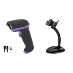 Tera Wireless 2-IN-1 Barcode Scanner W/ Battery Indicator, 5100E Purple. Fixed Price $76.89.