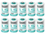 Kcatdrey 10 X LS14250 1/2 Aa 3.6V Batteries 1200MAH Use For Computers Memory.... Fixed Price $45.99.