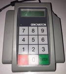 Genovation Mini Terminal Barcode Scanner Model 5856-S Version 6.15. Fixed Price $19.99.
