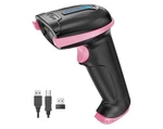 Tera Barcode Scanner Wireless 1D Laser Cordless Reader 5100 Pink. Fixed Price $19.99.