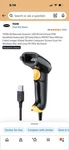 Teemi 2D Barcode Scanner Usb Wired Handheld Automatic Qr Data Matrix PDF417. Fixed Price $9.99.