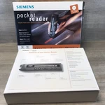 New Open Siemens Pocket Reader With Cords / Cables And CD(A2). Fixed Price $35.99.