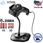 Zebra DS2208 Usb Barcode Scanner 1D 2D Handheld With Stand Pos Qr Reader. Fixed Price $104.99.