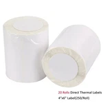 20 Rolls Direct Thermal Labels 4X6 250/ROLL For Zebra 2844 ZP-450 ZP-500 ZP-505. Fixed Price $76.73.