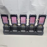 Lot Of 5 - Zebra MC330K Android Scanners W/ Batteries Charging Base. Fixed Price $1399.00.