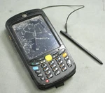 Motorola MC55A0-P30SWRQA9WR Handheld Mobile Device/pda -unit Base & Pen Only. Fixed Price $60.00.