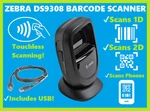 Zebra DS9308 2D/1D/QR Barcode Scanner With Usb Cable For Point Of Sale!. Fixed Price $128.99.