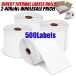 500/ROLL 4"X6" Direct Thermal Shipping Labels For Zebra LP2844 ZP450 2-40 Rolls. Fixed Price $263.43.