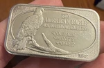 Rare 1974 Ussc American Eagle Oz .999 Silver Art Bar SN#1934 Mintage 2500. Fixed Price $150.00.